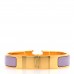Enamel Narrow Clic Clac H Bracelet GM Parme