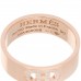 18K Rose Gold Diamond PM H D'Ancre Ring 50 5.25