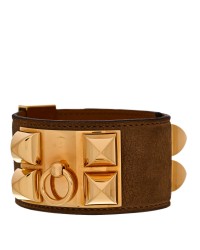 Veau Doblis Suede Collier de Chien CDC Bracelet L Muscade