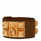 Veau Doblis Suede Collier de Chien CDC Bracelet L Muscade