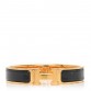 Enamel Narrow Clic Clac H Bracelet GM Black
