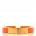 Enamel Narrow Clic Clac H Bracelet GM Orange