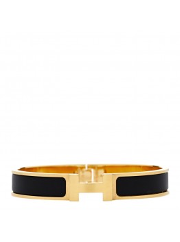 Matte Enamel Narrow Clic Clac HH Bracelet T6 Black