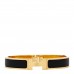 Matte Enamel Narrow Clic Clac HH Bracelet T6 Black