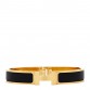 Matte Enamel Narrow Clic Clac HH Bracelet T6 Black