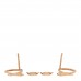 18K Rose Gold Diamond TPM Vertige Coeur Earrings