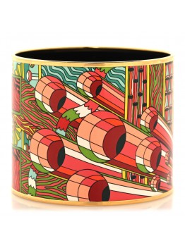 Enamel Printed Mega Wide Point d'Orgue Bracelet 70