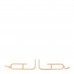 18K Rose Gold Diamond Ever Chaine D'Ancre Earrings