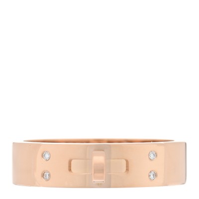 18K Rose Gold Diamond PM Kelly Ring 54 7