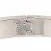 Enamel Narrow Clic Clac H Bracelet GM Orange
