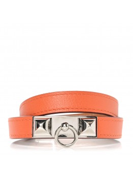 Epsom Rivale Double Tour Bracelet M Orange