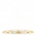 18K Yellow Gold Diamond Pave PM Kelly Chaine Bracelet SH
