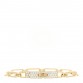 18K Yellow Gold Diamond Pave PM Kelly Chaine Bracelet SH