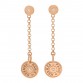 18K Rose Gold Diamond Gambade Clou de Selle Earrings