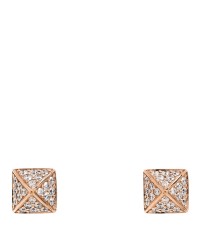 18K Rose Gold Diamond Clou d'H Stud Earrings