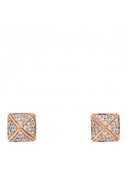 18K Rose Gold Diamond Clou d'H Stud Earrings