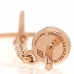 18K Rose Gold Diamond Gambade Clou de Selle Earrings
