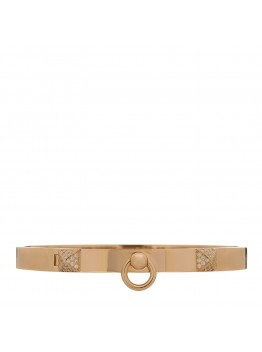 18K Rose Gold Diamond PM Collier De Chien Bracelet ST