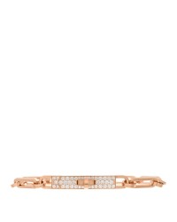 18K Rose Gold Diamond Pave PM Kelly Chaine Bracelet ST