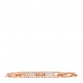 18K Rose Gold Diamond Pave PM Kelly Chaine Bracelet ST