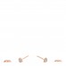 18K Rose Gold Diamond Clou d'H Stud Earrings