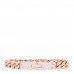 18K Rose Gold Diamond PM Kelly Gourmette Chaine Bracelet XS
