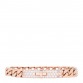 18K Rose Gold Diamond PM Kelly Gourmette Chaine Bracelet XS