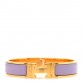 Enamel Narrow Clic Clac H Bracelet GM Parme