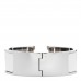 Enamel Wide Clic Clac H Bracelet GM White
