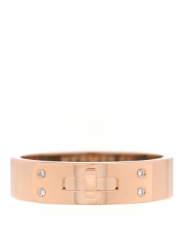 18K Rose Gold Diamond PM Kelly Ring 54 7