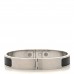 Enamel Clic Kelly Bracelet GM Black