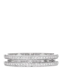 18K White Gold Diamond Ariane Wedding Band Ring 51 5.75
