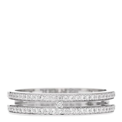 18K White Gold Diamond Ariane Wedding Band Ring 51 5.75