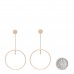 18K Rose Gold Diamond Ex-Libris Earrings