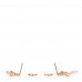 18K Rose Gold Echappee Earrings