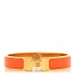 Enamel Narrow Clic Clac H Bracelet GM Orange
