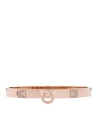 18K Rose Gold Diamond PM Collier De Chien Bracelet SH