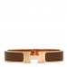 Enamel Narrow Clic Clac H Bracelet GM Chataigne