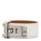 Matte Alligator Collier de Chien CDC 24 Bracelet T2 Bleu Brume