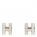 Rose Gold Lacquered Mini Pop H Earrings Vert Fizz