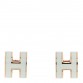 Rose Gold Lacquered Mini Pop H Earrings Vert Fizz