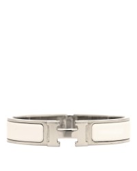 Enamel Narrow Clic Clac H Bracelet PM White
