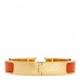 Enamel Narrow Clic Clac H Bracelet GM Orange