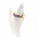 Enamel Narrow Clic Clac H Bracelet GM Parme