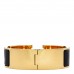 Enamel Wide Clic Clac H Bracelet GM Black