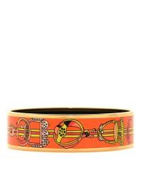 Enamel Printed Wide Concours D'Etriers Bracelet 70