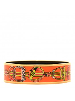 Enamel Printed Wide Concours D'Etriers Bracelet 70