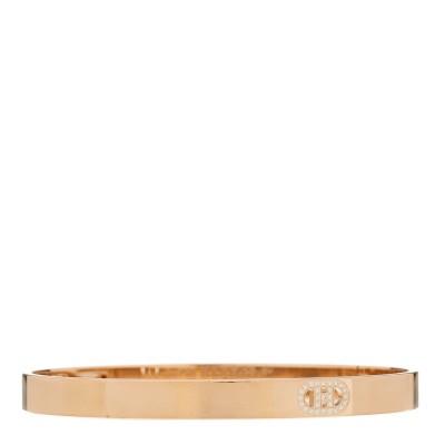 18K Rose Gold Diamond PM H D'Ancre Bracelet SH