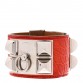 Matte Alligator Collier De Chien CDC Bracelet S Geranium