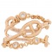 18K Rose Gold Diamond MM Chaine d'Ancre Chaos Ring 52 6